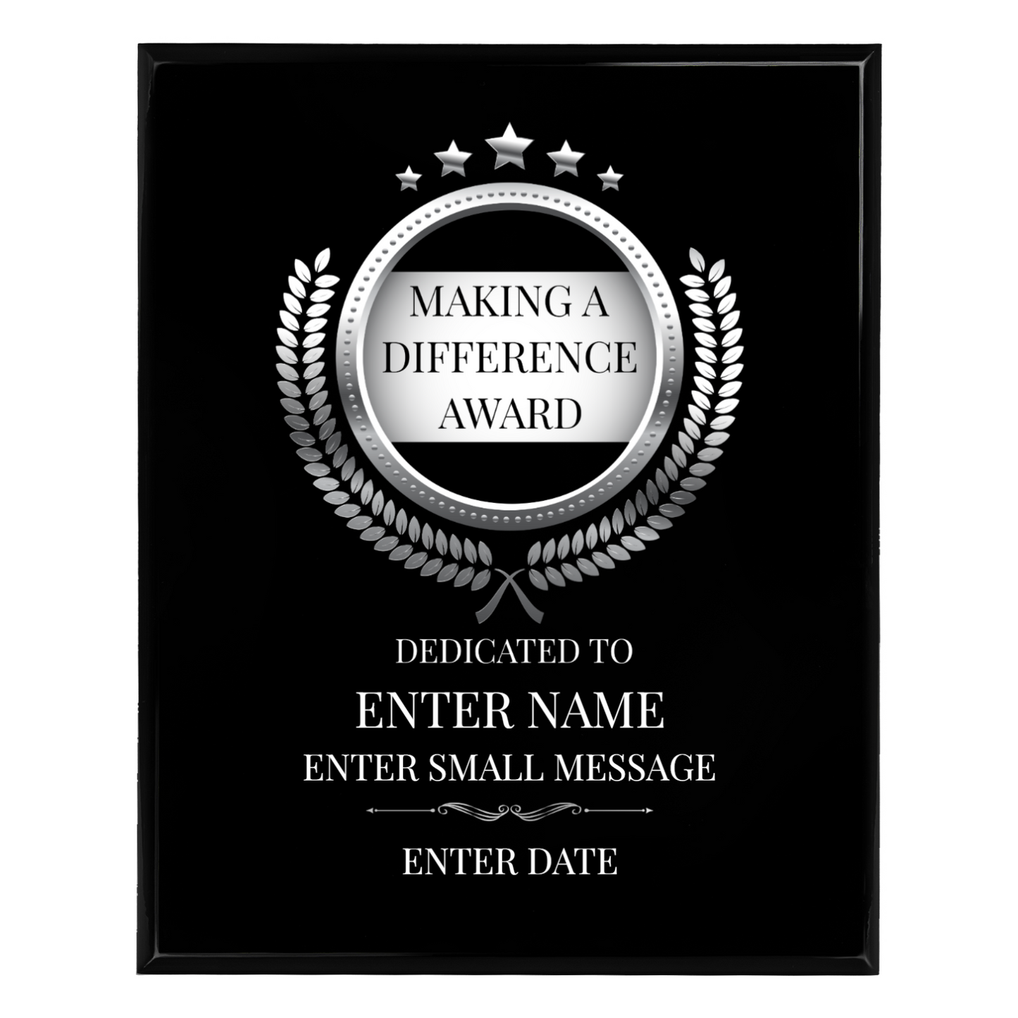 Making A Difference 12" x 15" UV Printed Luxury Award 02