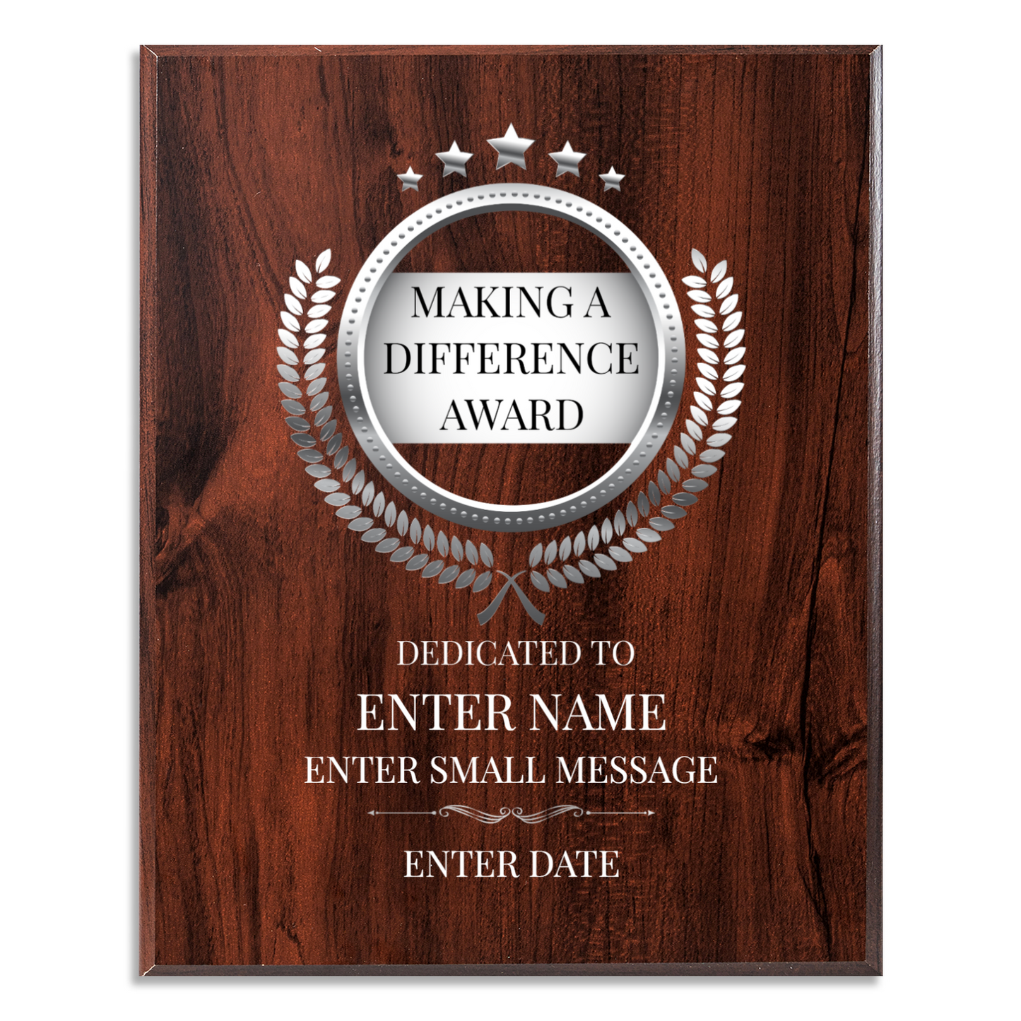 Making A Difference 12" x 15" UV Printed Luxury Award 02