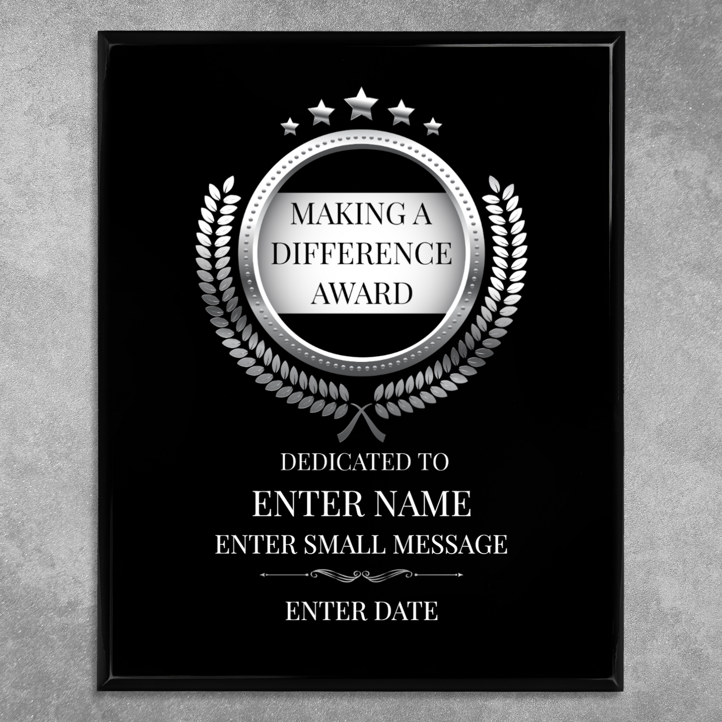 Making A Difference 12" x 15" UV Printed Luxury Award 02