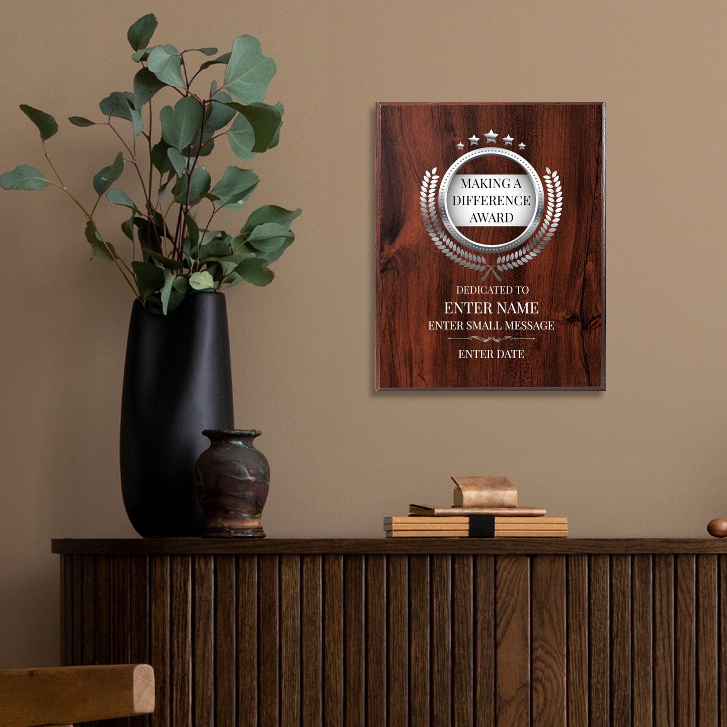 Making A Difference 12" x 15" UV Printed Luxury Award 02