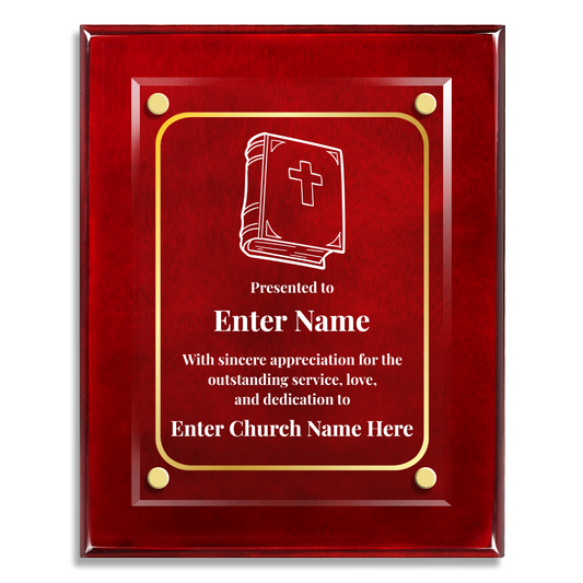 Bible  8" x 10" High Gloss Piano Finish Photo Plaque