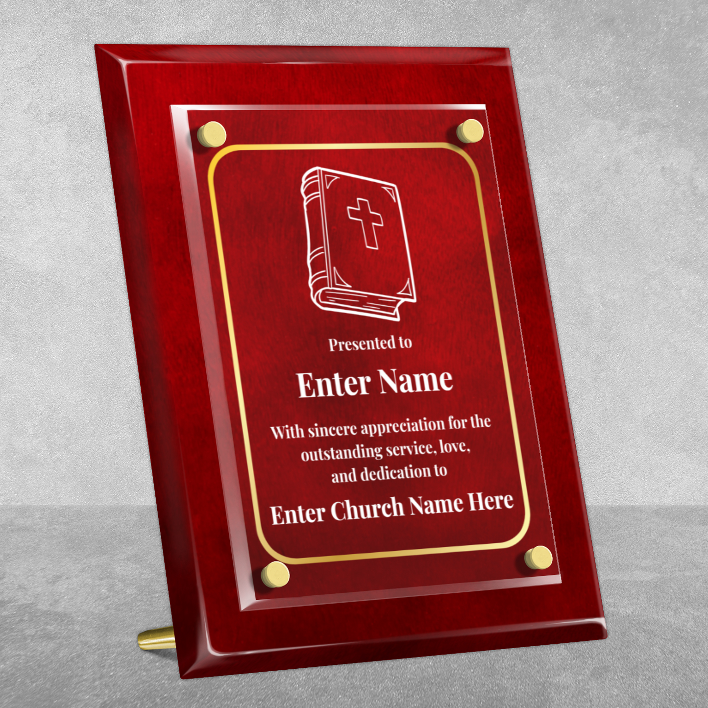 Bible  8" x 10" High Gloss Piano Finish Photo Plaque