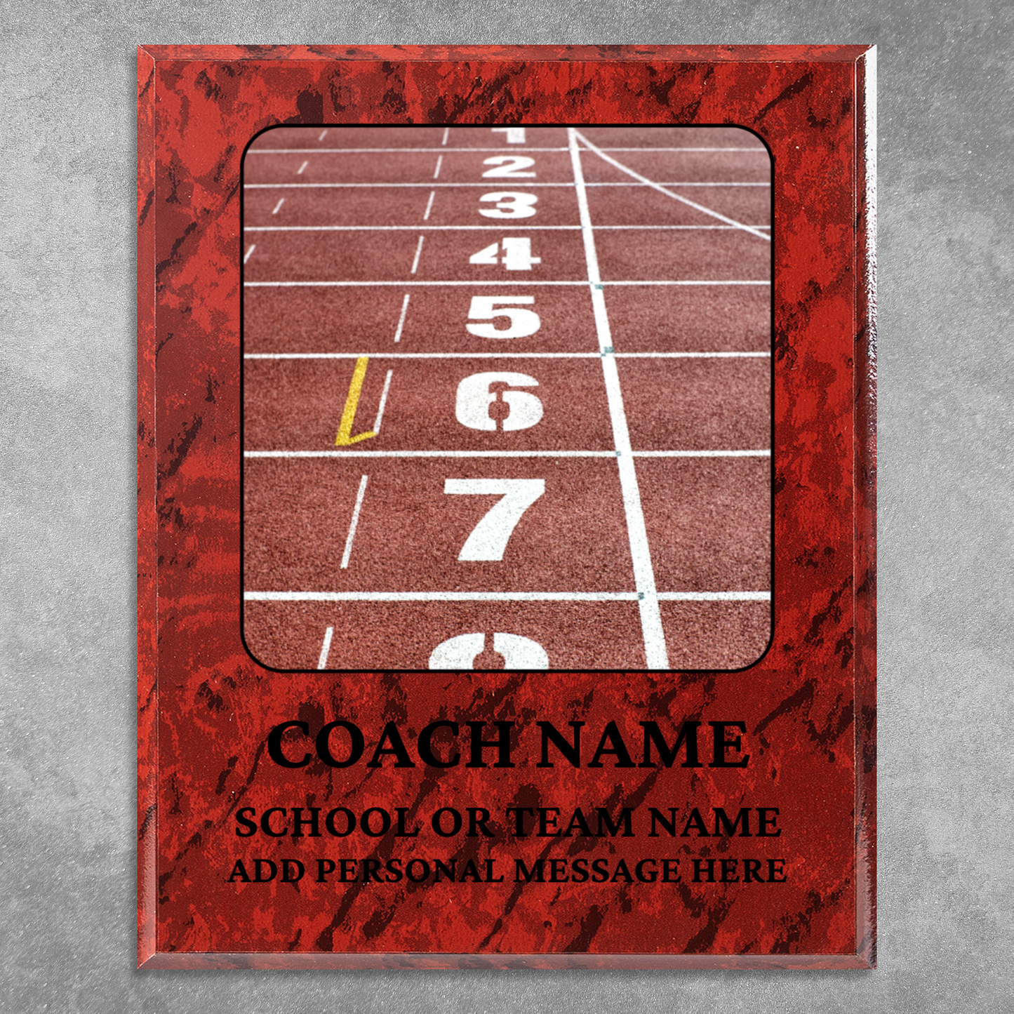 Personalized UV Printed Luxury Award Track and Field 10.5" x 13"