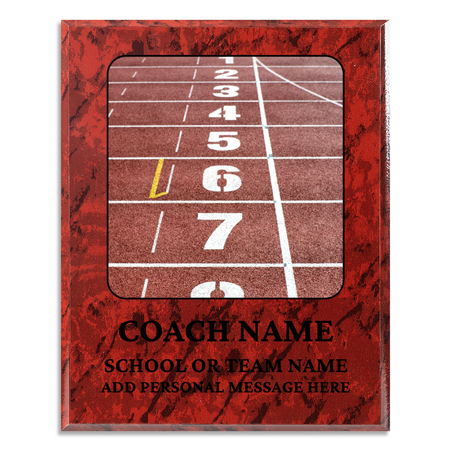 Personalized UV Printed Luxury Award Track and Field 10.5" x 13"