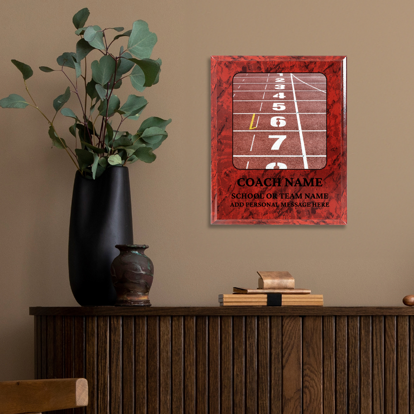 Personalized UV Printed Luxury Award Track and Field 10.5" x 13"