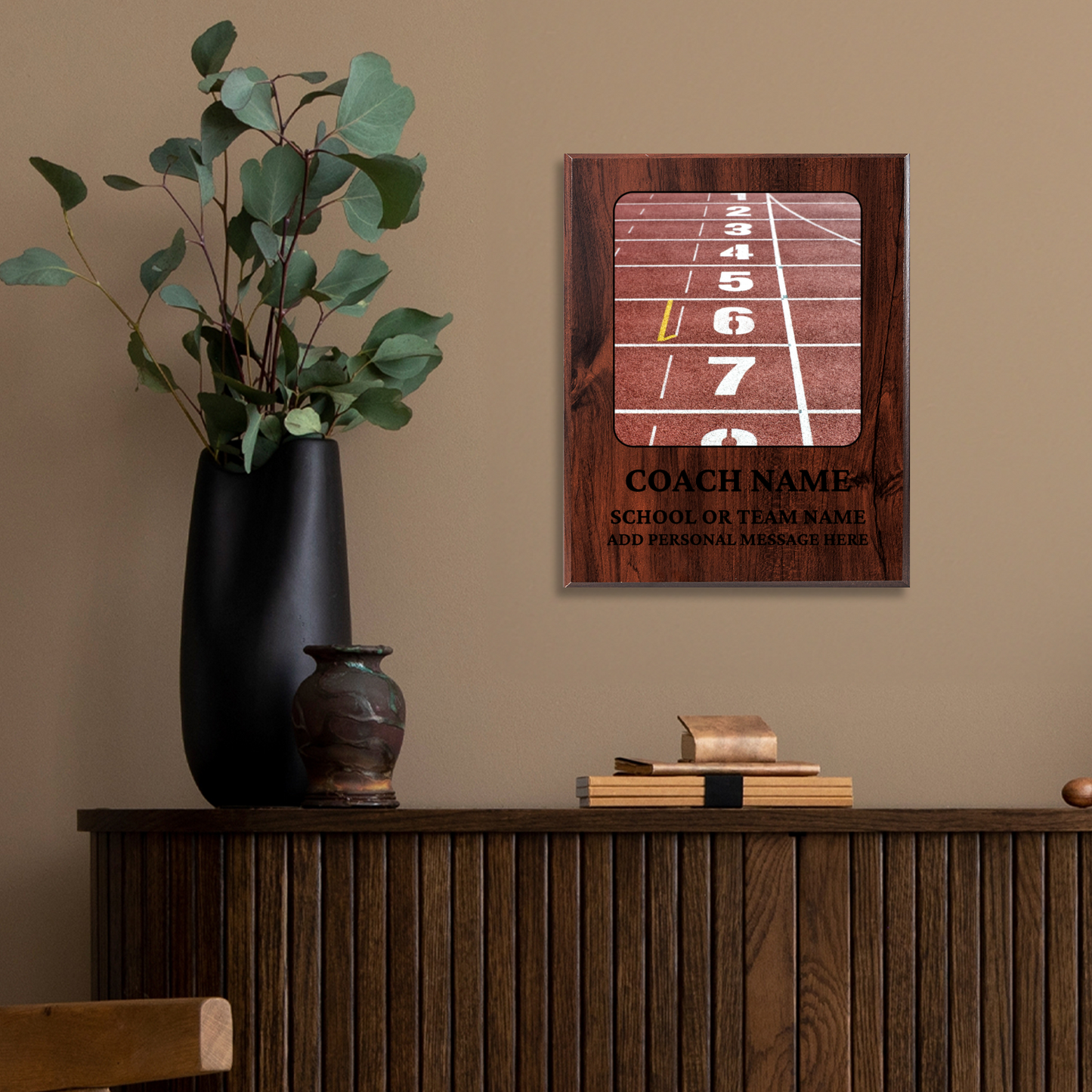 Personalized UV Printed Luxury Award Track and Field 10.5" x 13"