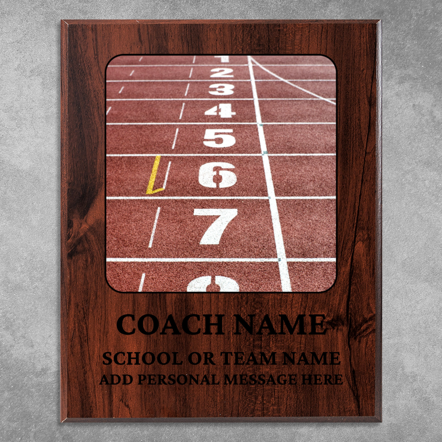 Personalized UV Printed Luxury Award Track and Field 10.5" x 13"