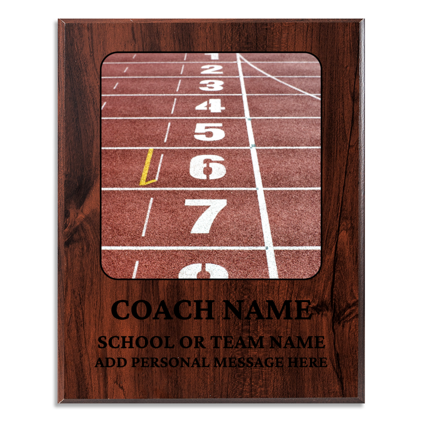 Personalized UV Printed Luxury Award Track and Field 10.5" x 13"