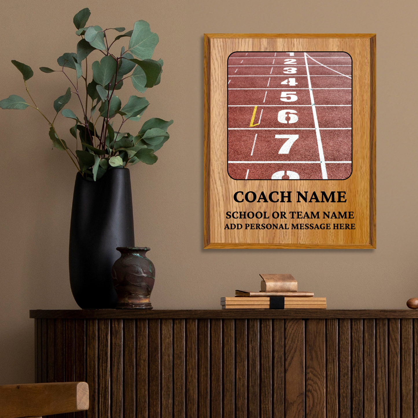 Personalized UV Printed Luxury Award Track and Field 10.5" x 13"