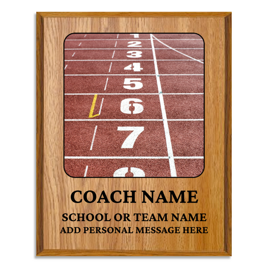 Personalized UV Printed Luxury Award Track and Field 10.5" x 13"