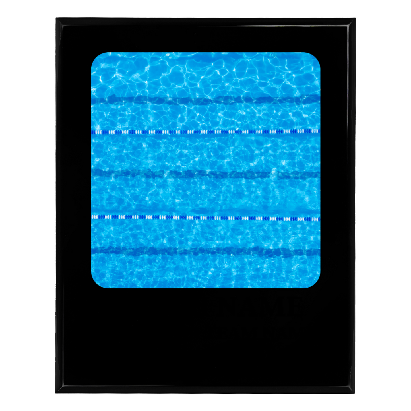 Personalized UV Printed Luxury Award Swim Team 10.5" x 13"