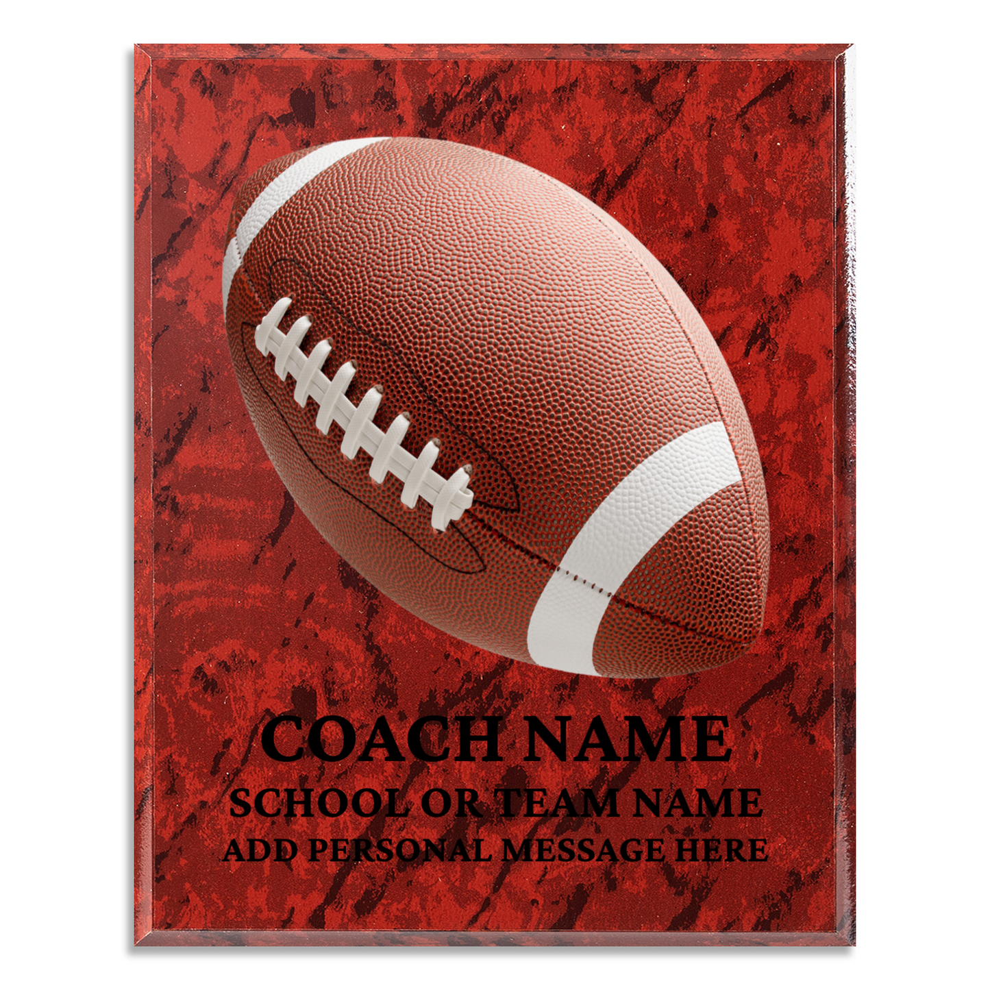 Personalized UV Printed Luxury Award American Football 10.5" x 13"