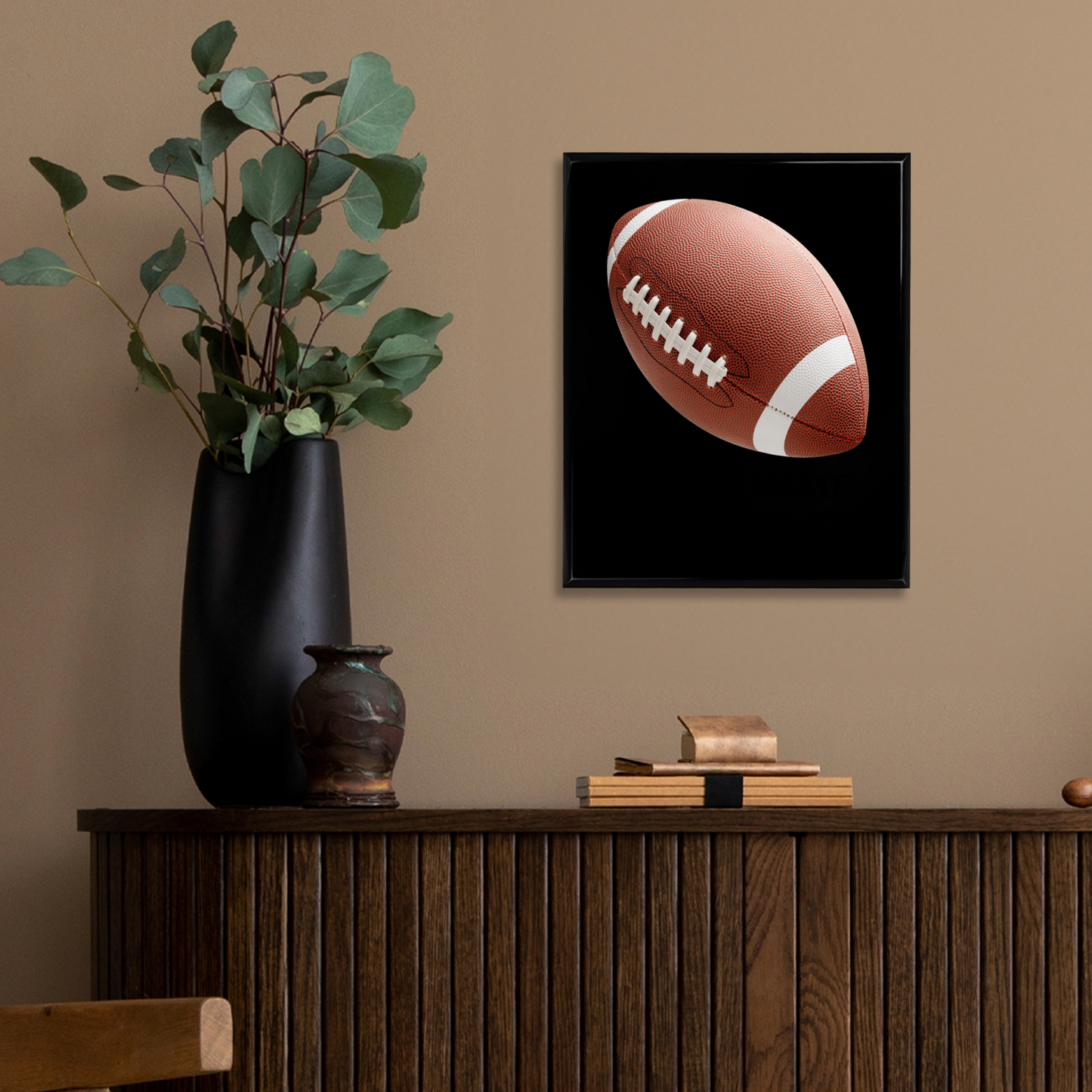 Personalized UV Printed Luxury Award American Football 10.5" x 13"