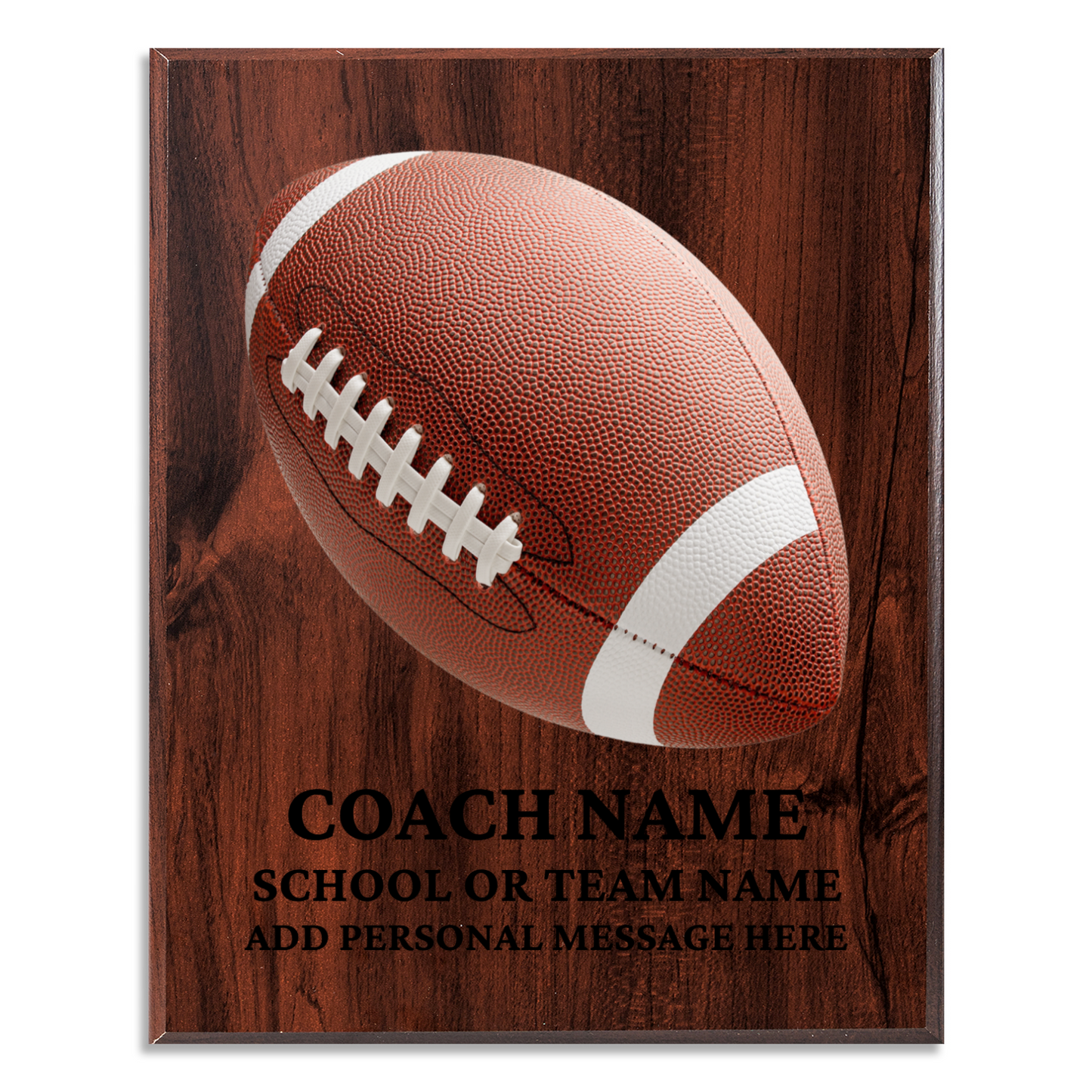 Personalized UV Printed Luxury Award American Football 10.5" x 13"