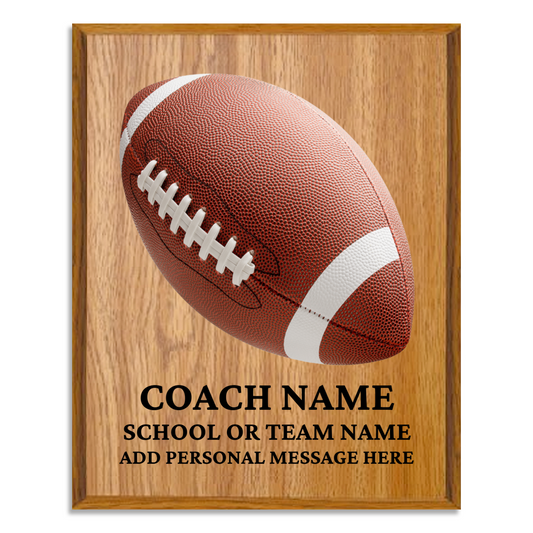 Personalized UV Printed Luxury Award American Football 10.5" x 13"