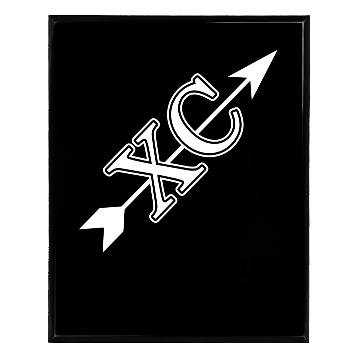 Personalized UV Printed Luxury Award American Cross Country 10.5" x 13"