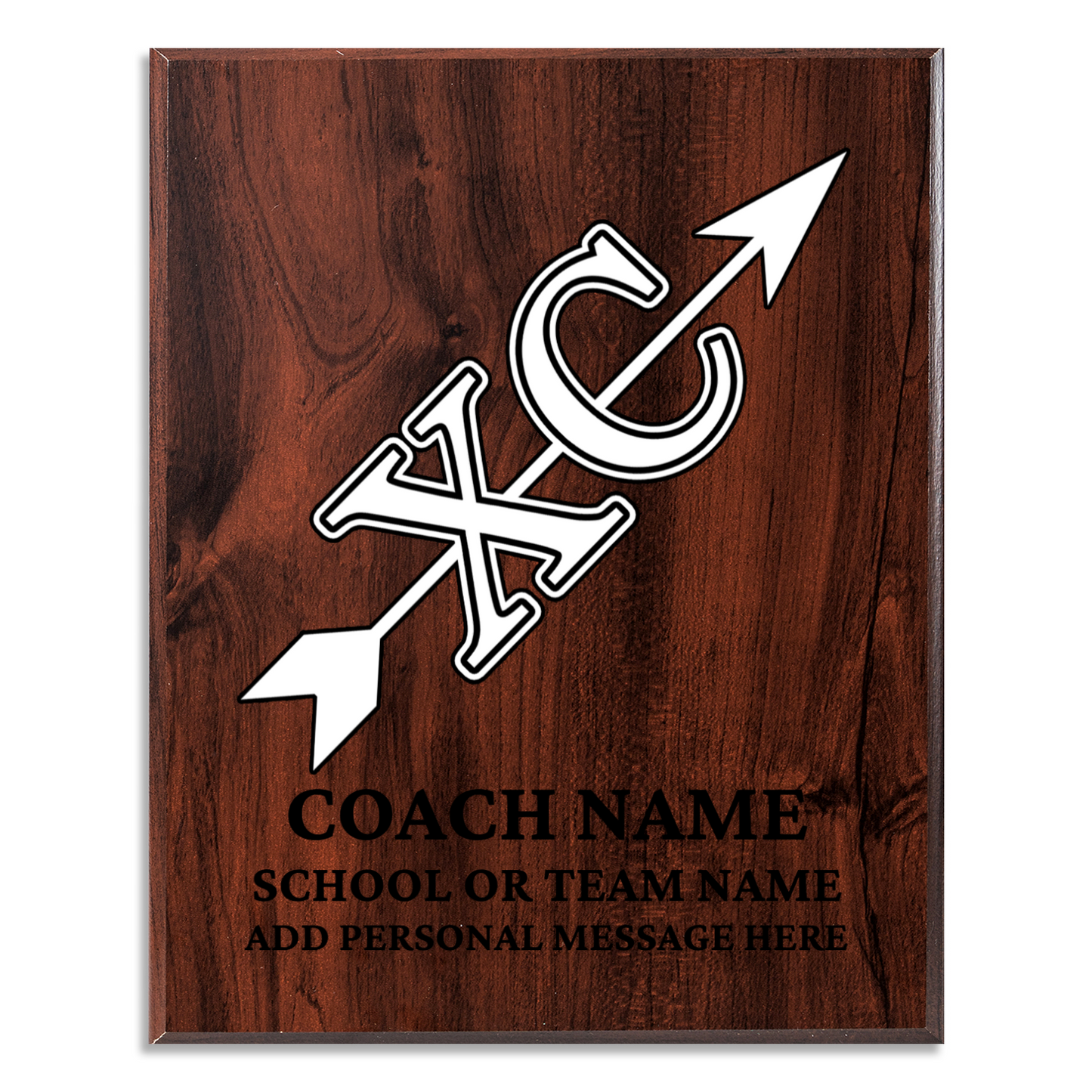 Personalized UV Printed Luxury Award American Cross Country 10.5" x 13"