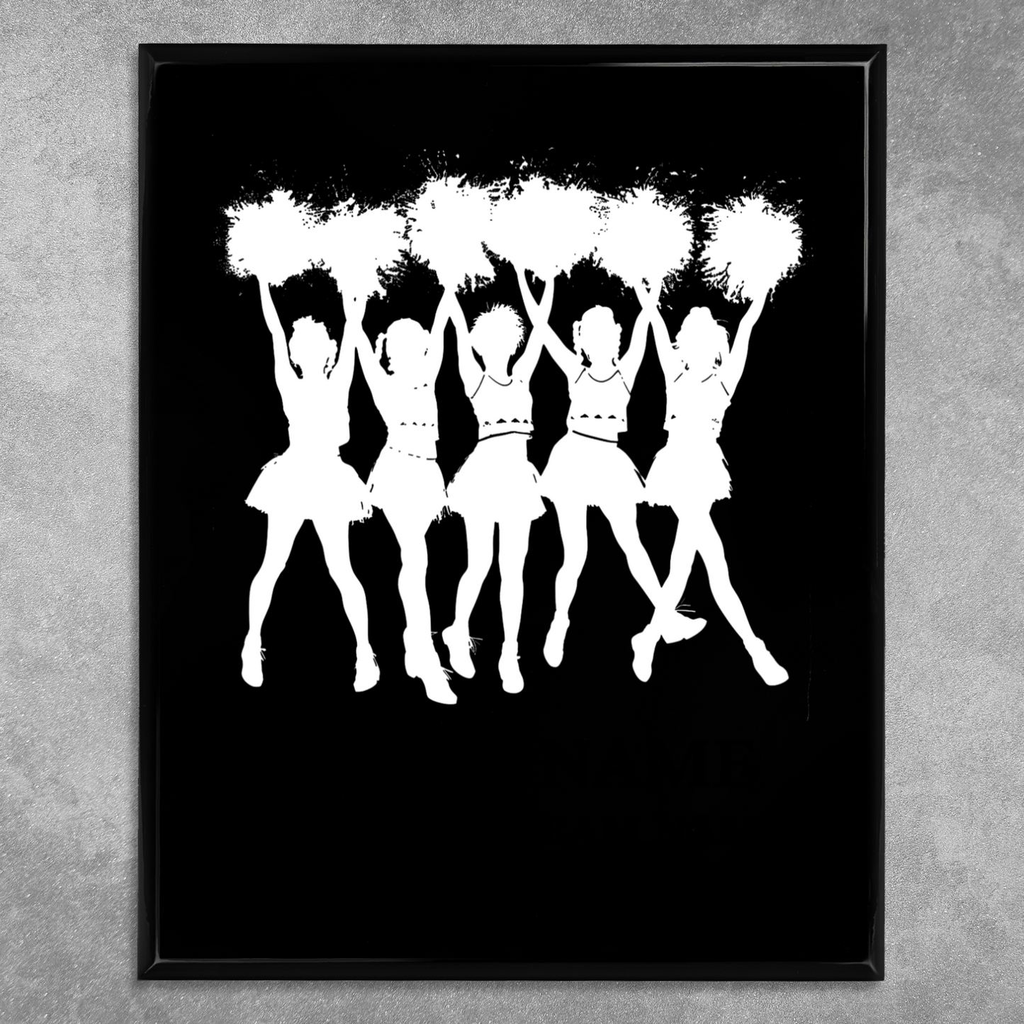 Personalized UV Printed Luxury Award American Cheerleaders 10.5" x 13"