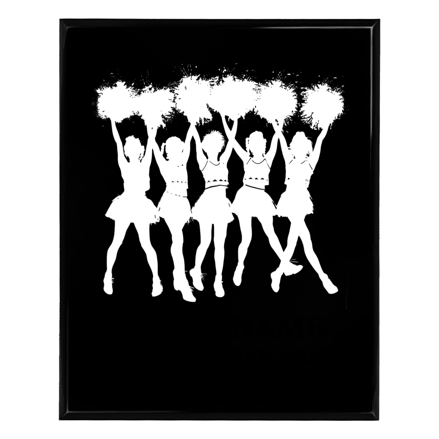 Personalized UV Printed Luxury Award American Cheerleaders 10.5" x 13"