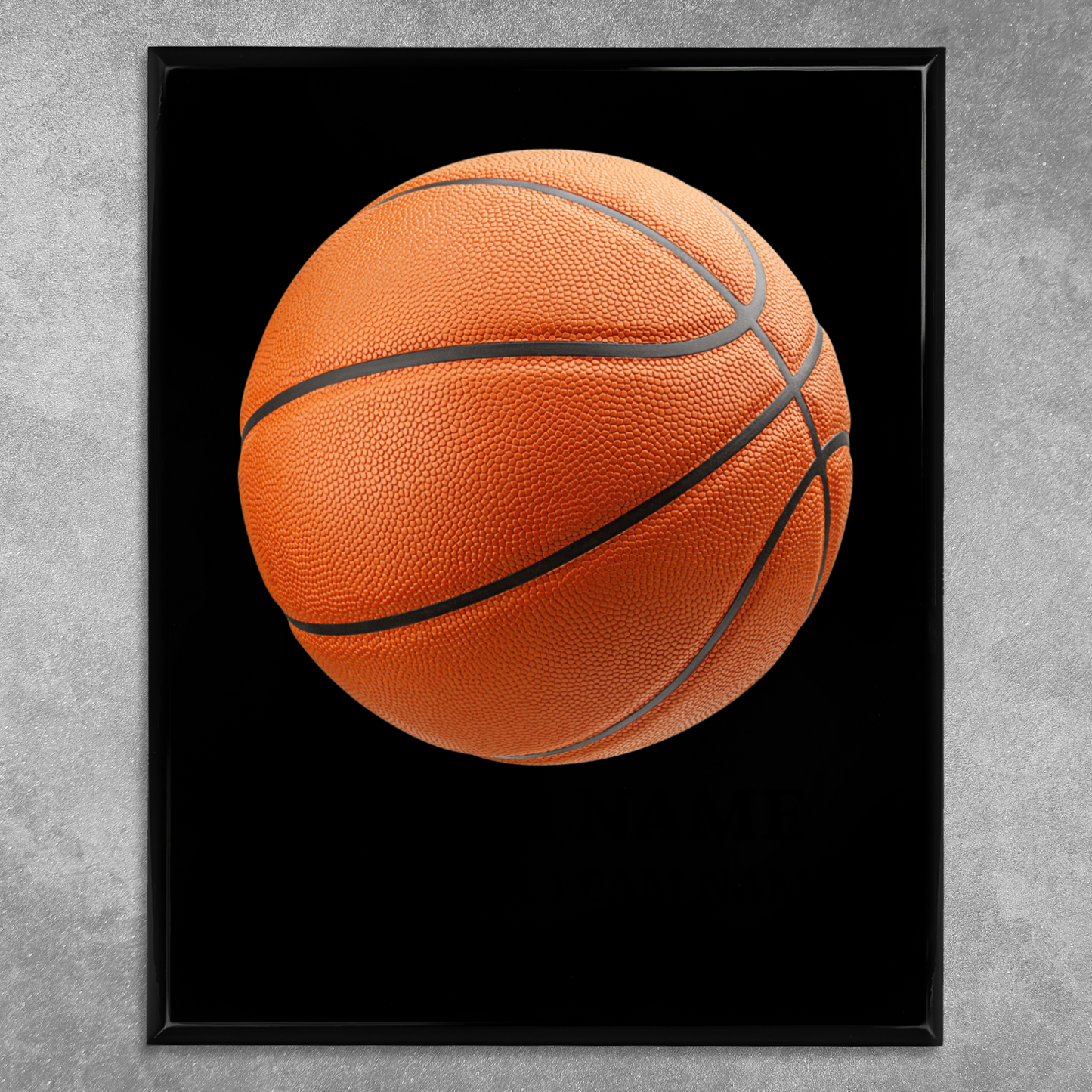 Personalized UV Printed Luxury Award American Basketball 10.5" x 13"