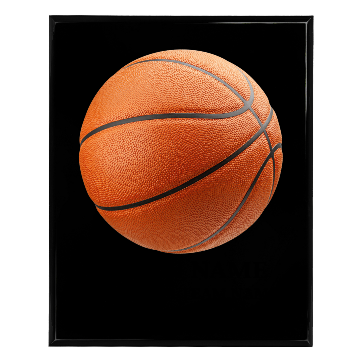 Personalized UV Printed Luxury Award American Basketball 10.5" x 13"