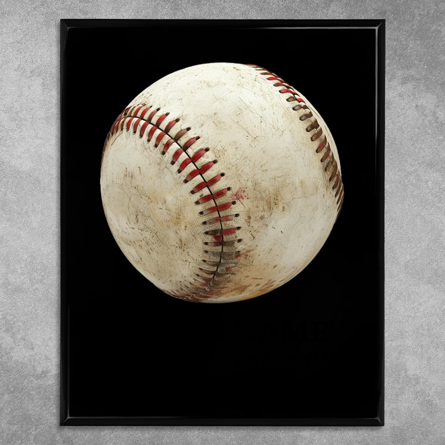 Personalized UV Printed Luxury Award American Baseball 10.5" x 13"