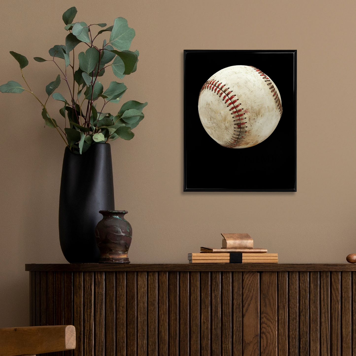 Personalized UV Printed Luxury Award American Baseball 10.5" x 13"
