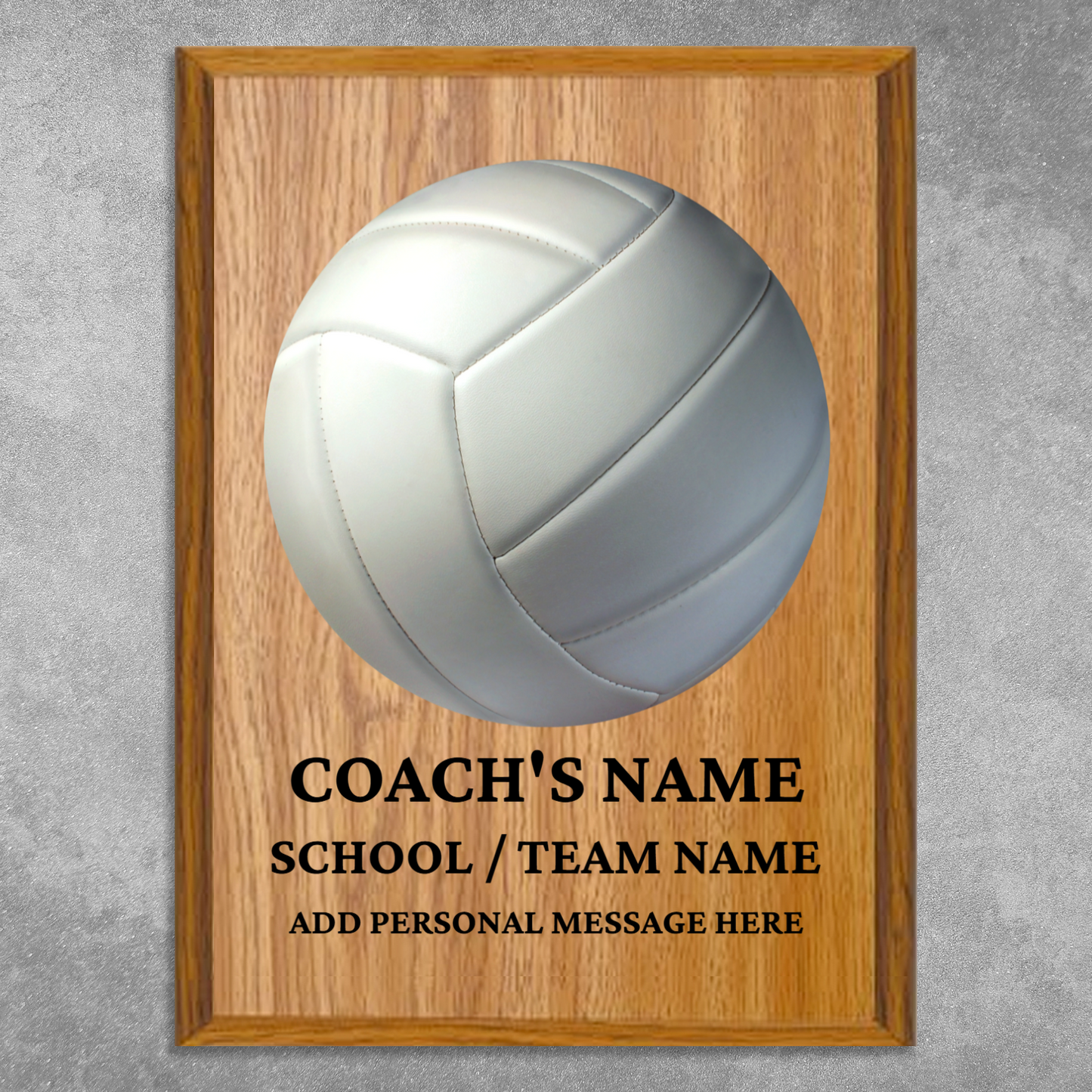 Personalized UV Printed Luxury Award Volleyball 9" x 12"