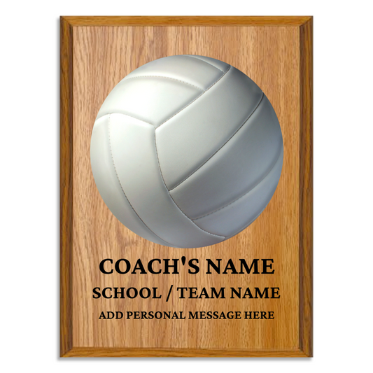 Personalized UV Printed Luxury Award Volleyball 9" x 12"