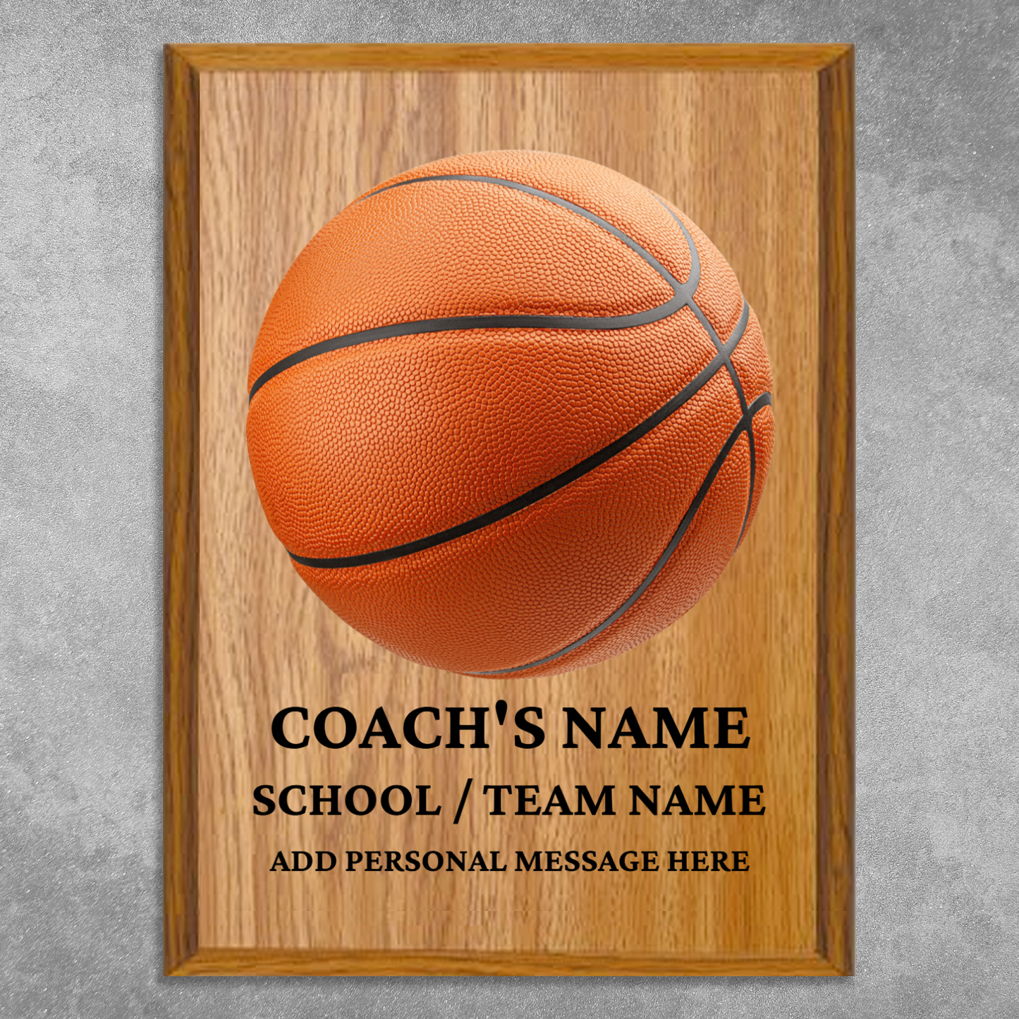 Personalized UV Printed Luxury Award Basketball  9" x 12"