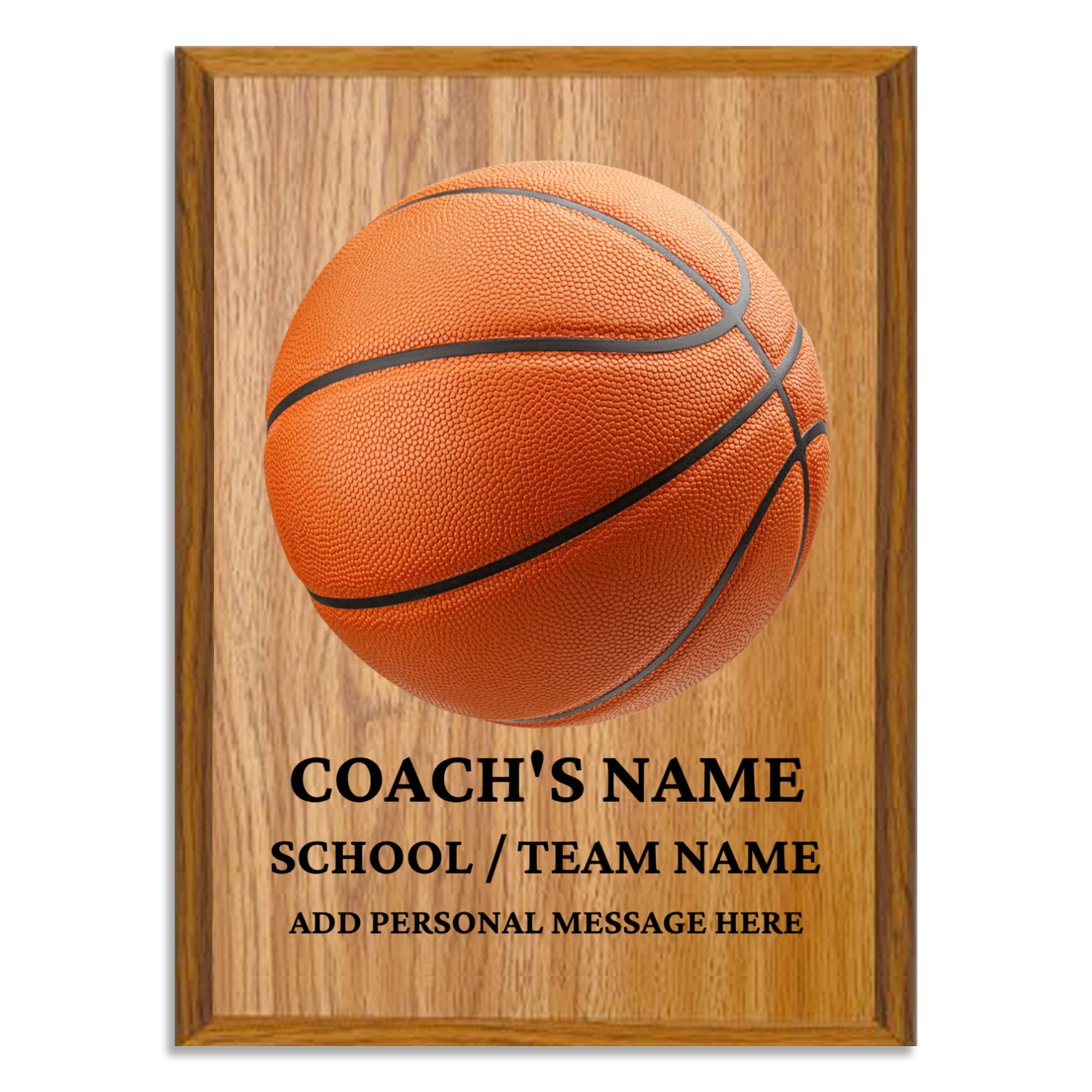 Personalized UV Printed Luxury Award Basketball  9" x 12"