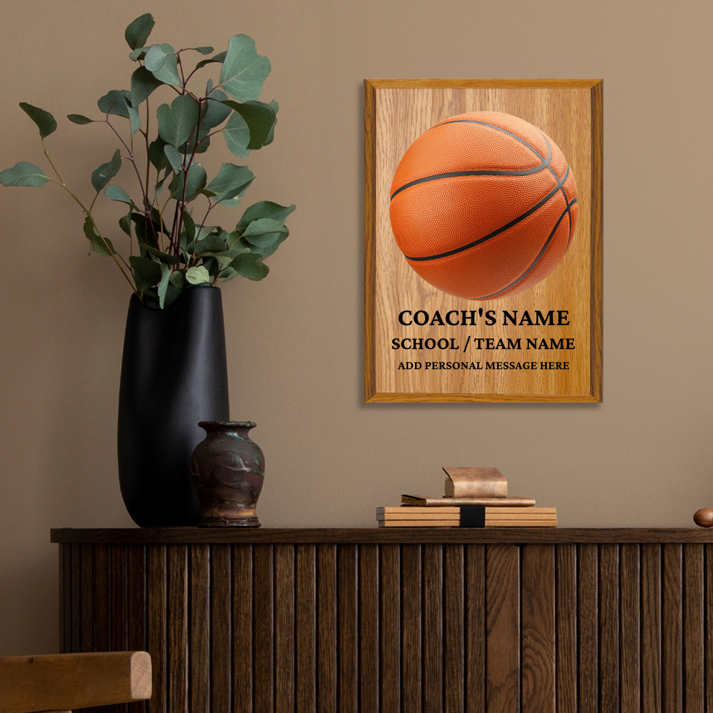 Personalized UV Printed Luxury Award Basketball  9" x 12"