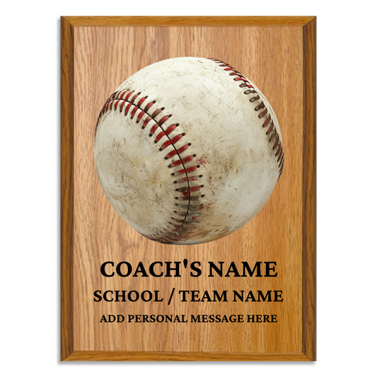 Personalized UV Printed Luxury Award Baseball  9" x 12"