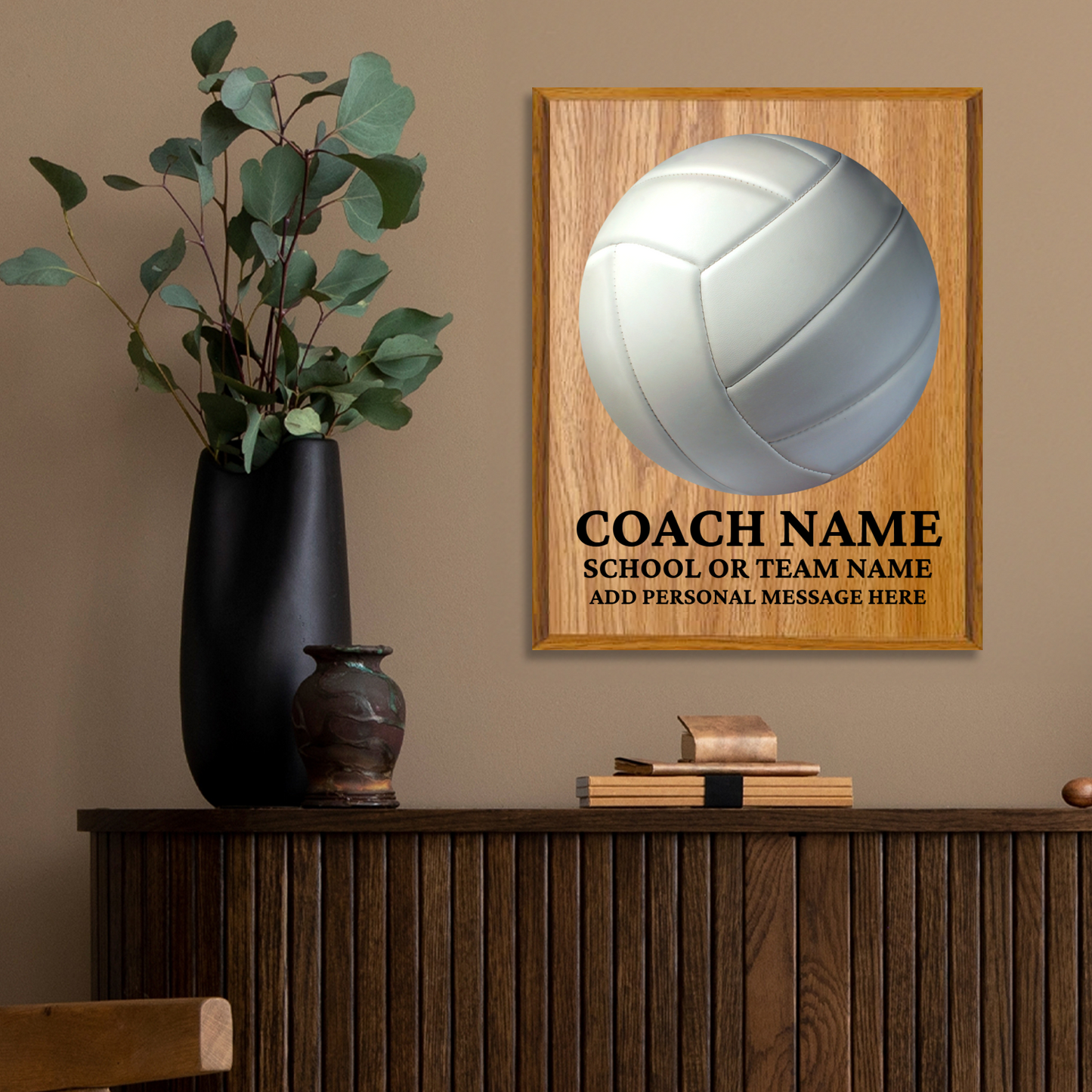 Personalized UV Printed Luxury Award Volleyball 12" x 15"