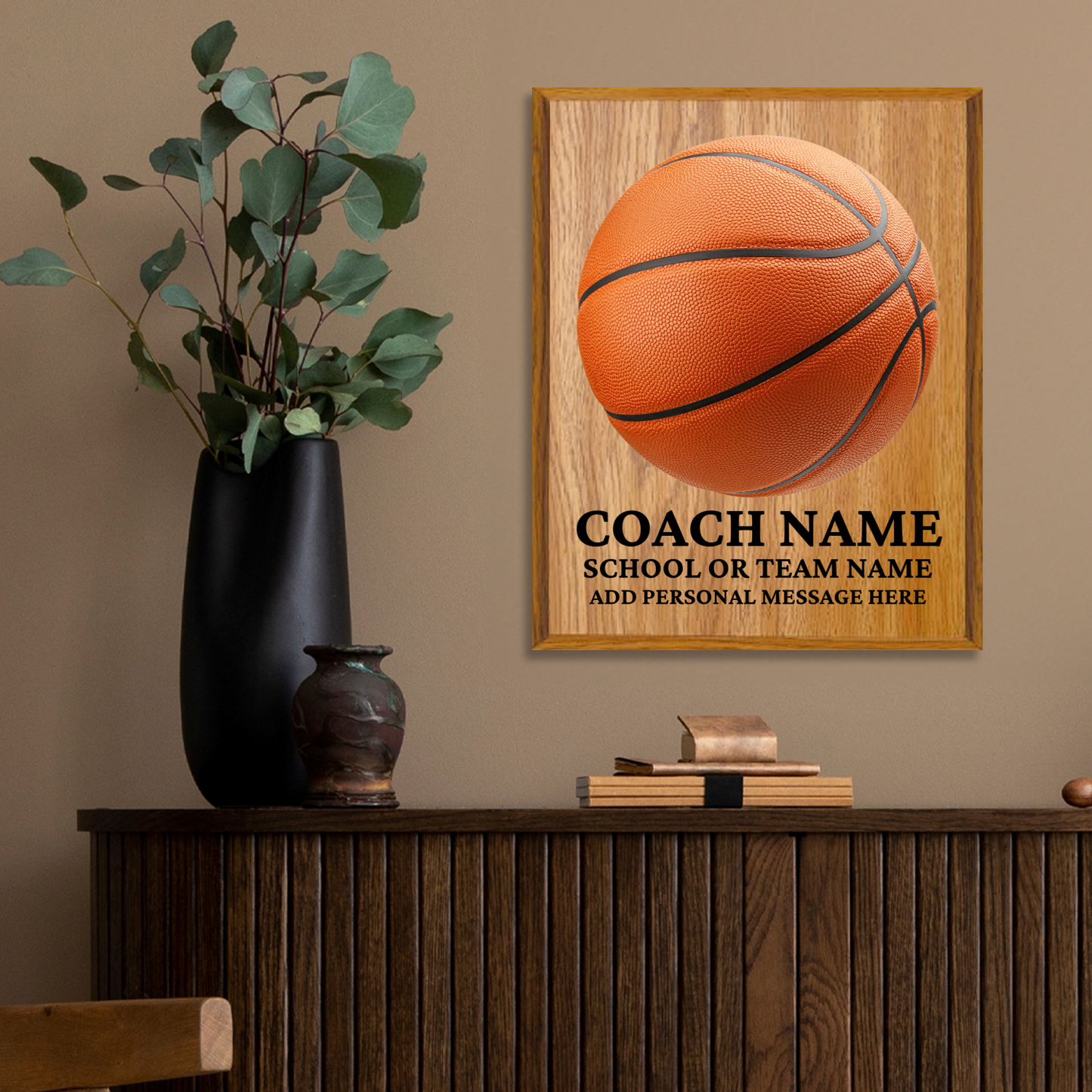 Personalized UV Printed Luxury Award Basketball 12" x 15"