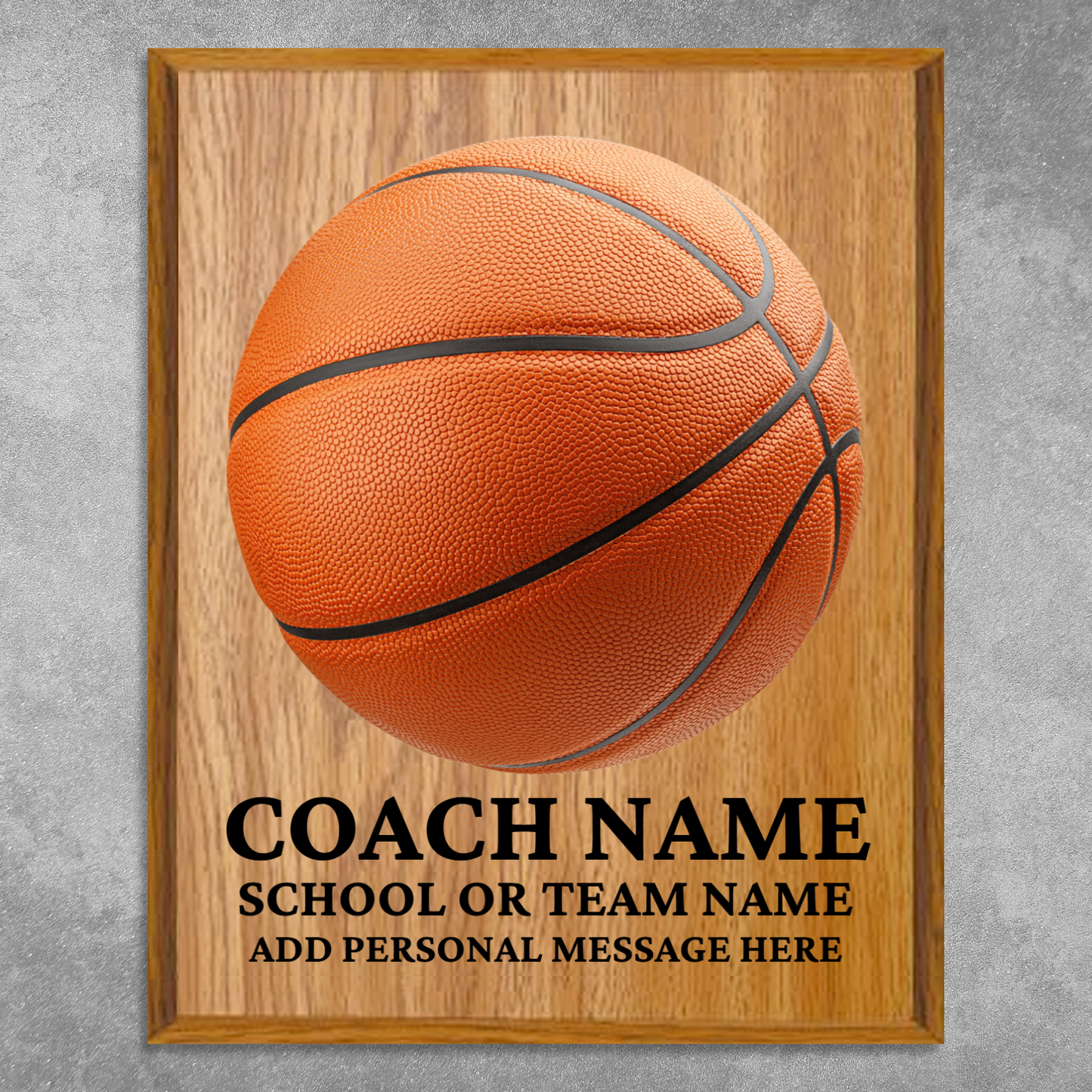 Personalized UV Printed Luxury Award Basketball 12" x 15"