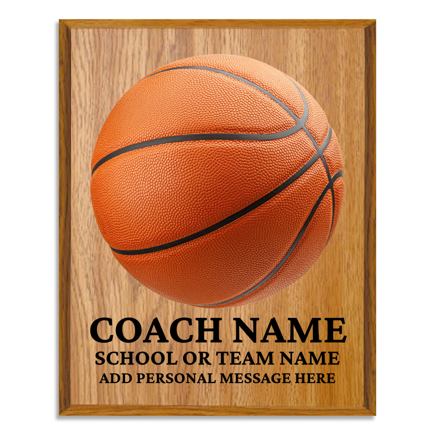 Personalized UV Printed Luxury Award Basketball 12" x 15"