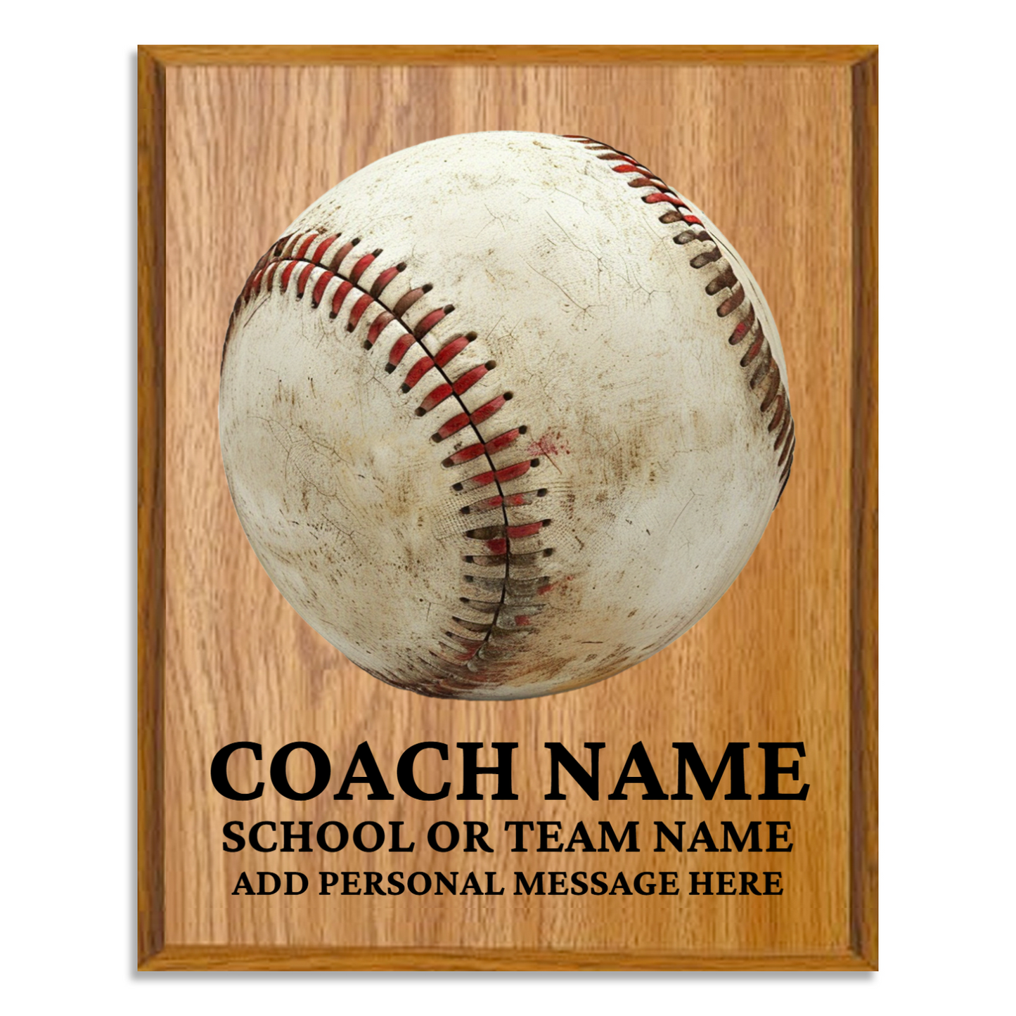 Personalized UV Printed Luxury Award Baseball 12" x 15"