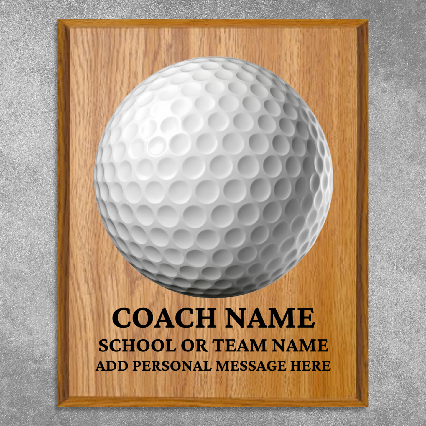 Personalized UV Printed Luxury Award Golf 10.5" x 13"