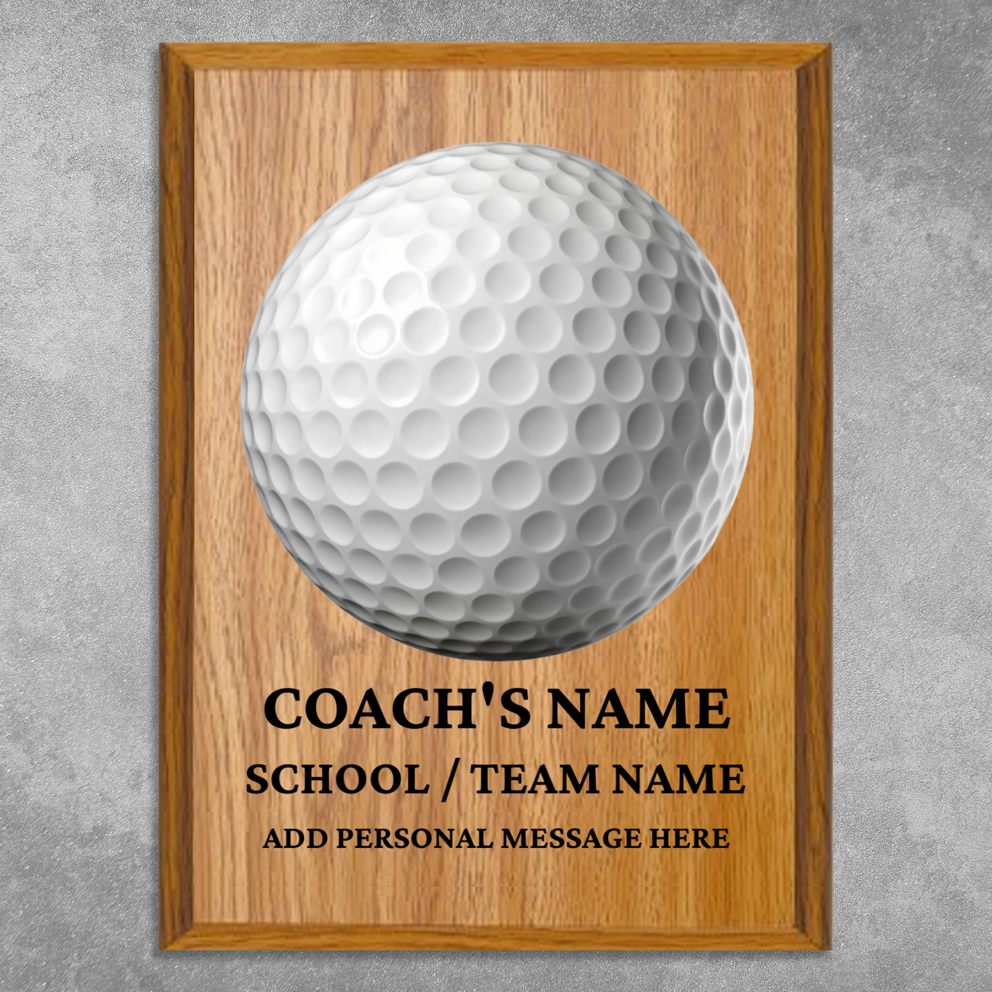 Personalized UV Printed Luxury Award Golf 9" x 12"