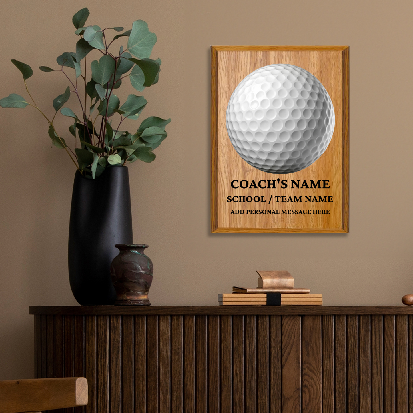 Personalized UV Printed Luxury Award Golf 9" x 12"