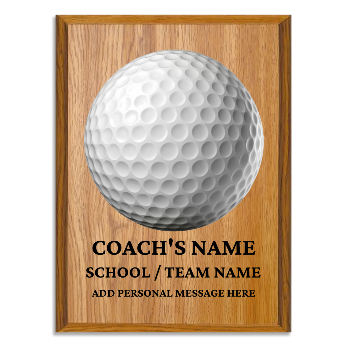 Personalized UV Printed Luxury Award Golf 9" x 12"