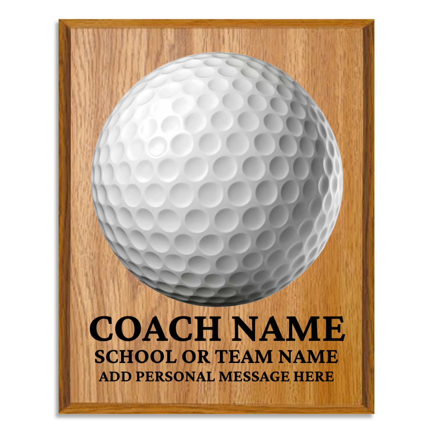Personalized UV Printed Luxury Award Golf 12" x 15"
