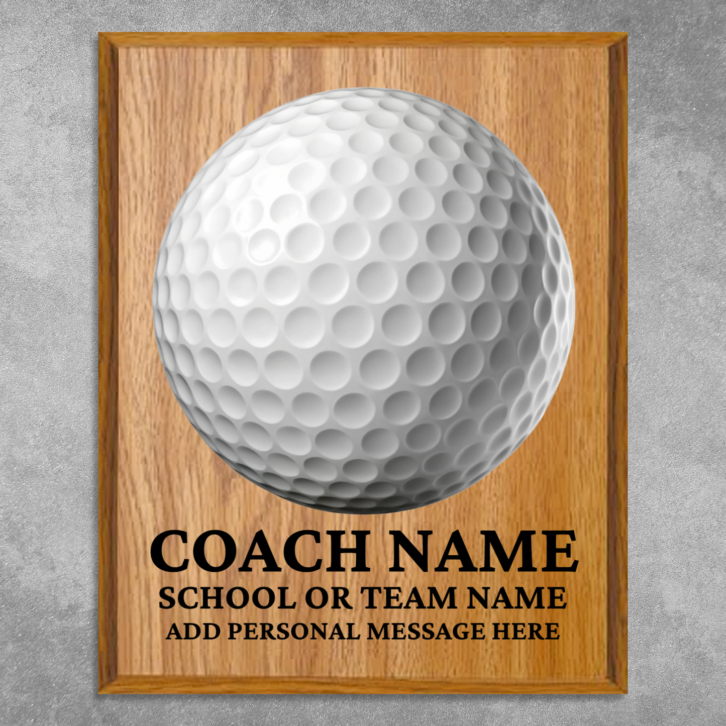 Personalized UV Printed Luxury Award Golf 12" x 15"