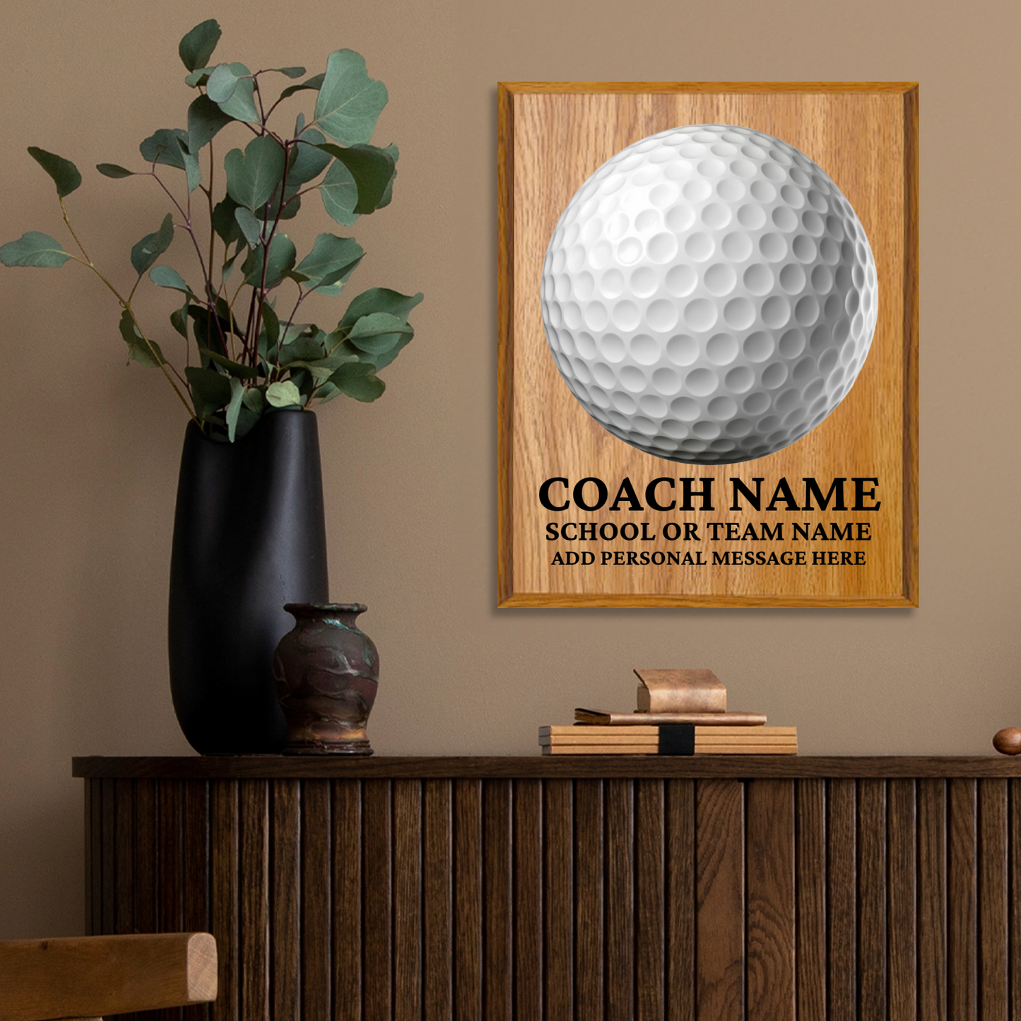 Personalized UV Printed Luxury Award Golf 12" x 15"