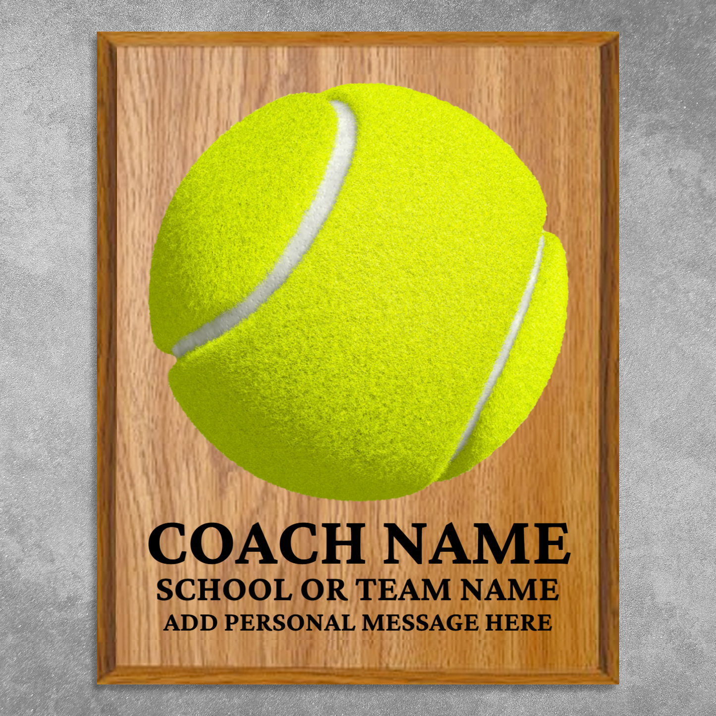 Personalized UV Printed Luxury Award tennis 12" x 15"