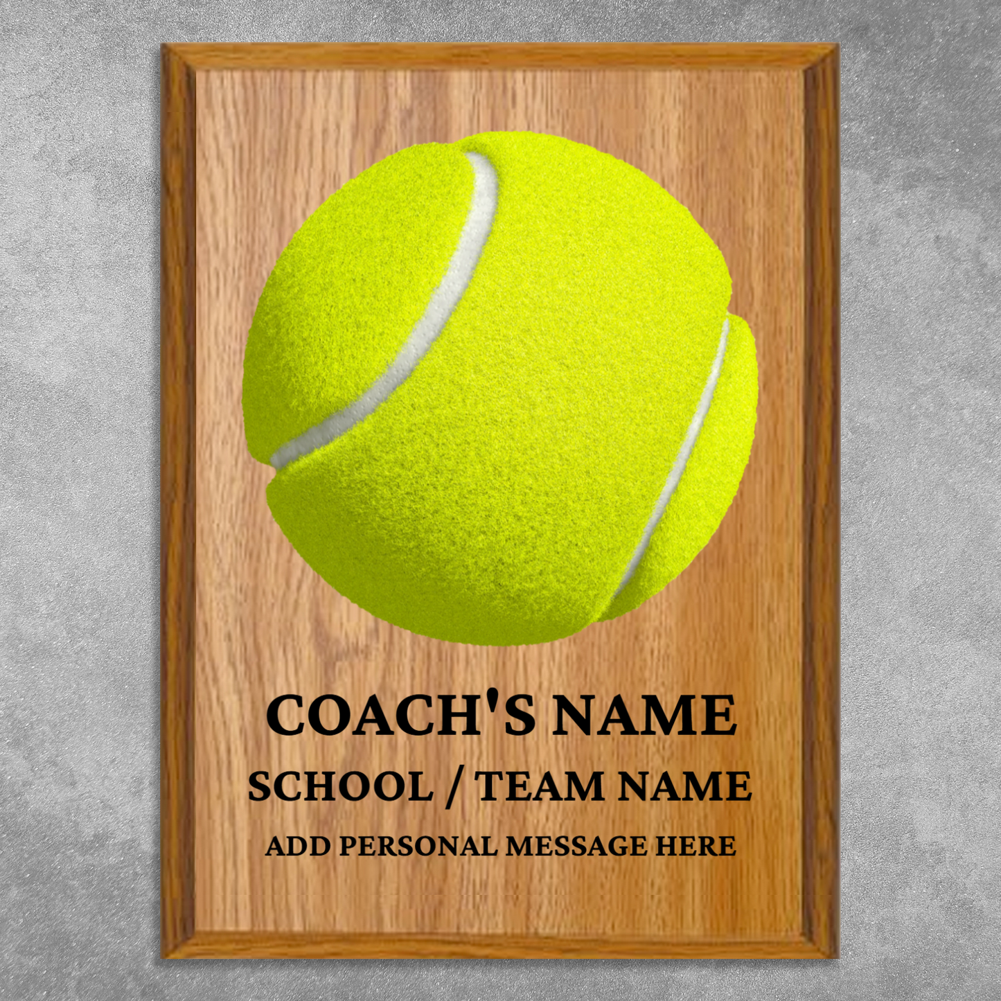 Personalized UV Printed Luxury Award Tennis 9" x 12"