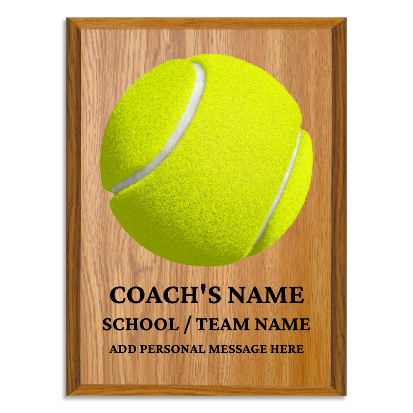Personalized UV Printed Luxury Award Tennis 9" x 12"