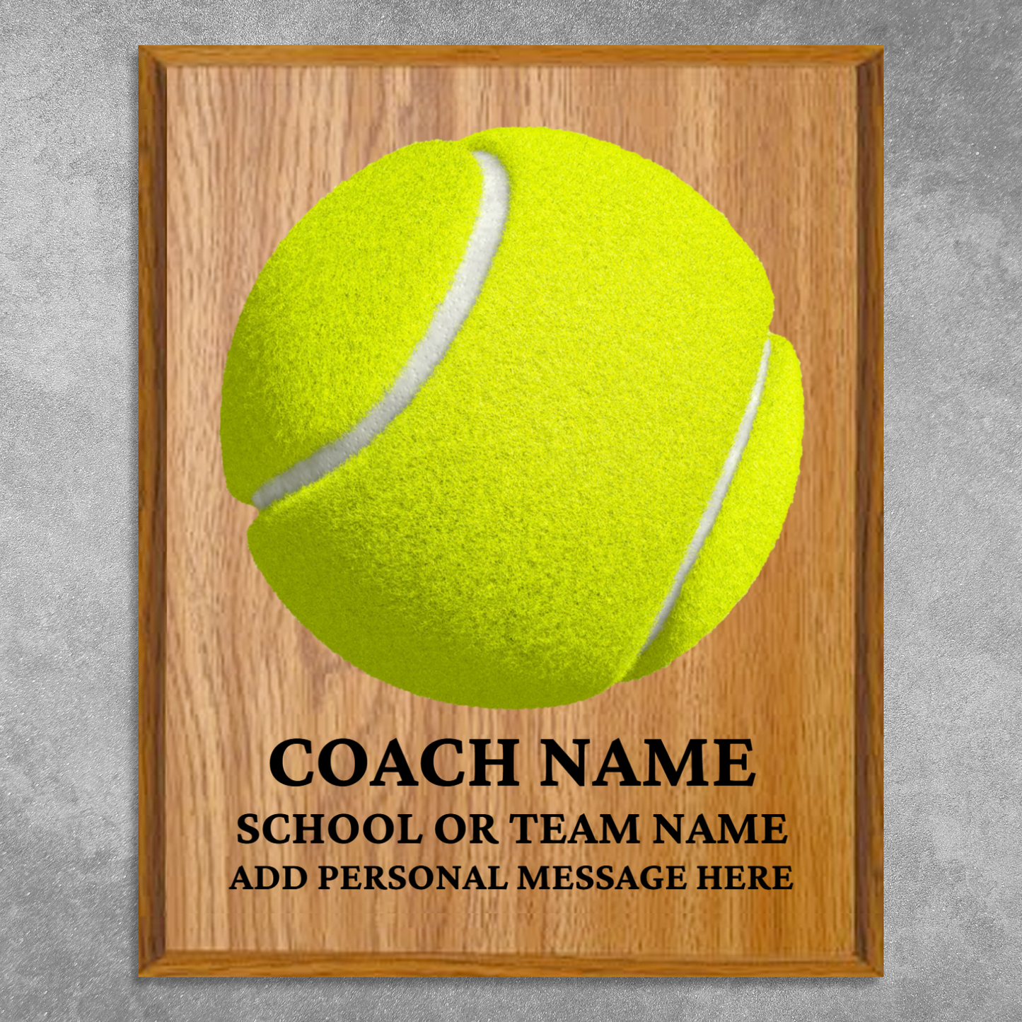 Personalized UV Printed Luxury Award Tennis 10.5" x 13"