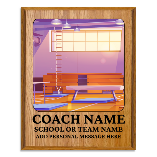 Personalized UV Printed Luxury Award Gymnastics 12" x 15"